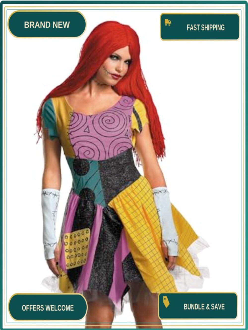 Disguise Sally Fab Costume Officially Licensed Nightmare Before Christmas Adult